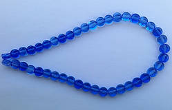 Бусина Таблетка колір синій 8 мм