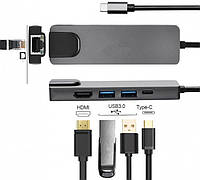 USB-хаб XoKo AC-500 Type-C to RJ45+HDMI+2xUSB 3.0 (XK-AC500-SL), Gp1, Хорошего качества, Геймпад, джойстик для