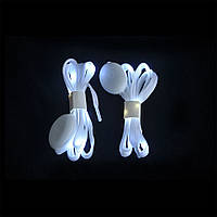 Светодиодные LED шнурки Street Booth для обуви белый