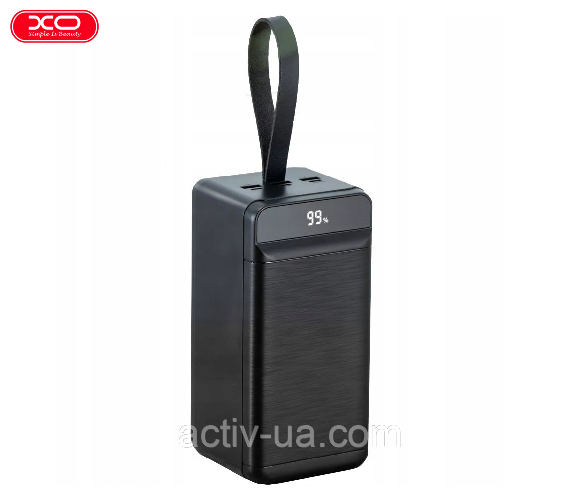 Power Bank XO PR158 на 50000mAh зі швидкою зарядкою 22.5W, USBх3/micro-USB/Lightning/USB Type-C (Input/Output)