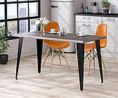 Стіл обідній 138-70 LD 138х70х76 см Дуб Палена. Кухонний стіл лофт із металу