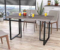 Стол обеденный Тетра Loft Design 138х70х75 см Дуб Палена. Кухонный стол лофт из металла