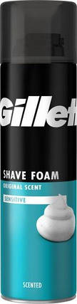 Пена для гоління Gillette Foam Sensive Skin 300 мл, фото 2