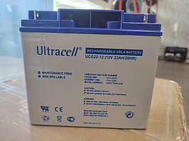 Акумулятор Ultracell UCG 22-12, AGM 12 V 22 Ah (182 x 77 x 167)