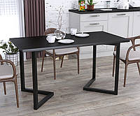 Стол обеденный Эхо Loft Design 138х70х75 см Венге Луизиана. Кухонный стол лофт из металла