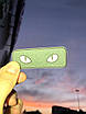 Тактичний шеврон "Котячі очі" люмінесцентний колір оливи, фото 2