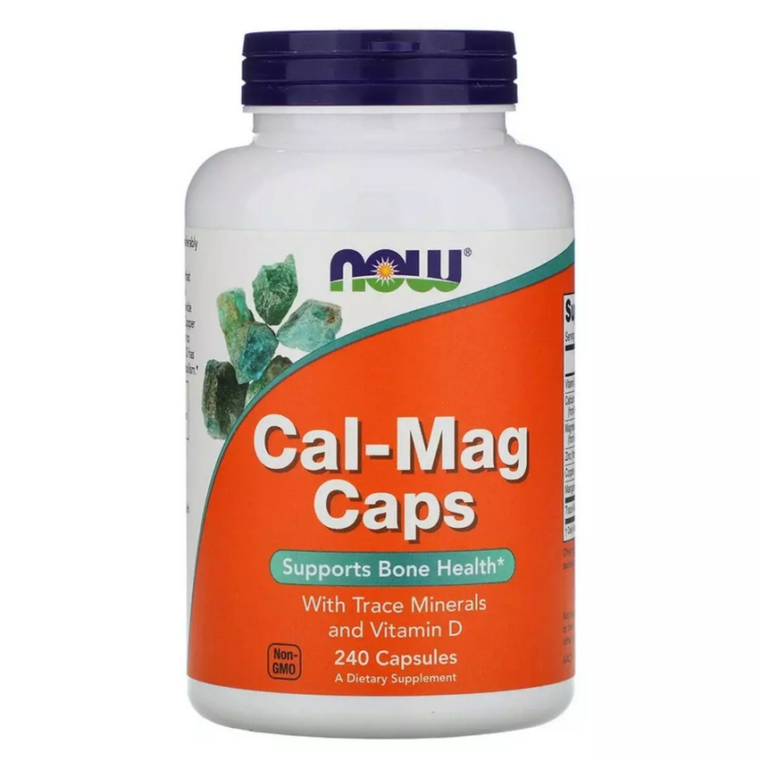 Кальїцій і Магній, Cal-Mag, Now Foods, 240 капсул