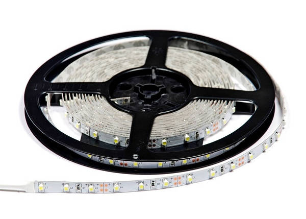Світлодіодна стрічка SMD 3528/60 12V біла 6400K IP20 Код.53921, фото 1
