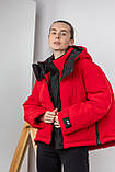 Коротка жіноча куртка оберсайз весна-осінь з асиметричним низом норм, фото 6