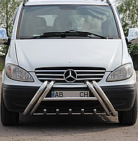 Кенгурятник WT01 (нерж.) Mercedes Vito W639 2004-2015