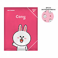 Папка на гумках А4 Yes Line Friends.Cony