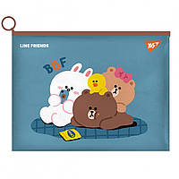 Папка zip-lock B6 Yes Line Friends.Cony