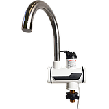 Проточний водонагрівач з нижнє підключення екран Білий, фото 2