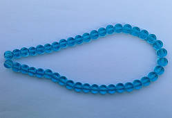 Бусина Таблетка колір бірюза 8 мм