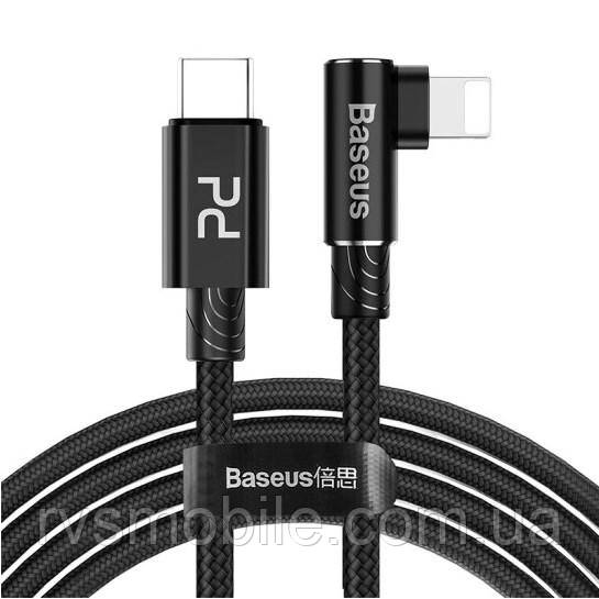 Кабель USB Baseus MVP Elbow Type-C to iP PD 18W 1m, Black (CATLMVP-A01)
