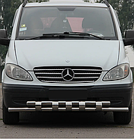 Захист переднього бампера Shark ST015 (нерж) Mercedes Vito W639 2004-2015