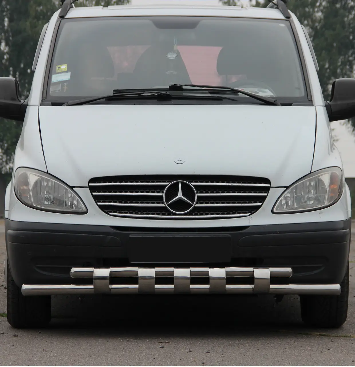 Захист переднього бампера Shark ST015 (нерж) Mercedes Vito W639 2004-2015