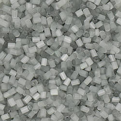 Бісер рубка сатин 2 мм 25 г Сірий