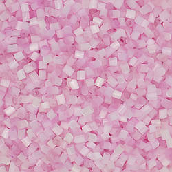 Бісер рубка сатин 2 мм 25 г Рожевий світлий