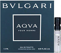 Оригинал Bvlgari Aqva Pour Homme 1,5 мл туалетная вода