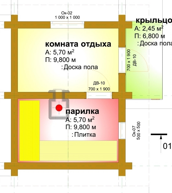 Зруб бані . Бані з бруса - фото 4 - id-p1748564987