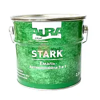 Грунт-емаль "3 в1" AURA Stark антикоррозійна No12 (біла), 2 кг