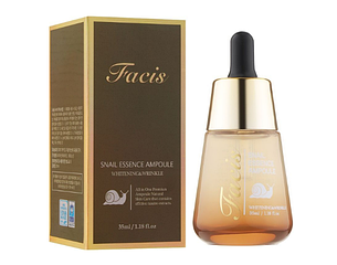 Відновлююча сироватка для обличчя з муцином равлика Jigott Facis Snail Essence Ampoule, 35 мл