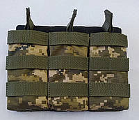 Подсумок для 3х магазинов АК Пиксель MOLLE