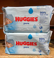 Салфетки влажные Huggies Pure 72шт