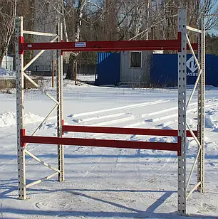 Складський стелаж для палет, висота 2.6 м., 3 яруса, виробник: "Модерн-Експо", Б/у