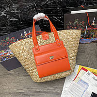 Dolce&Gabbana соломенная сумка-тоут, пляжная сумка new collection