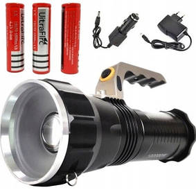 Потужний ручний ліхтар прожектор діодний XML-T6 на акумуляторі