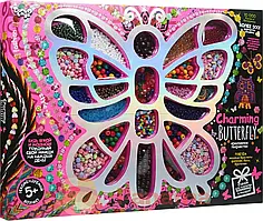 ❤️Набір для творчості дитячий DankoToys DT Charming Buterfly Бісер та намистини