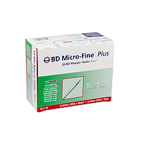 Микро Файн (BD Micro-Fine Plus) U40, 1 мл, 30 г, 0,30 x 8 мм, инсулиновые шприцы, упаковка из 10 шт.