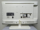 Компактний білий телевізор для кухні Smart FullHD LED 22" Philips 22PFL3517H, фото 5