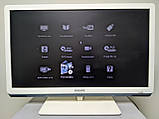 Компактний білий телевізор для кухні Smart FullHD LED 22" Philips 22PFL3517H, фото 3
