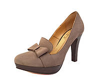 Туфлі жіночі з натуральної шкіри на високому зручному підборі модельні нарядні красиві модні молодіжні весняні 36 розмір Kati 5313