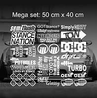 Набір JDM наклейок Set: 6