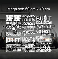 Набір JDM наклейок Set: 4