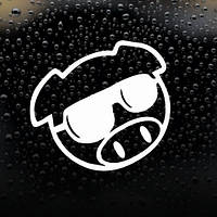 Вінілова наклейка на автомобіль - Субасвін, субару свинка #10