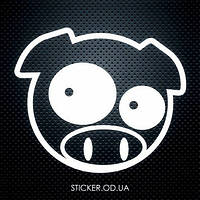 Вінілова наклейка на автомобіль - Субару свинка #8