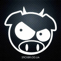Вінілова наклейка на автомобіль - Субару свинка #7