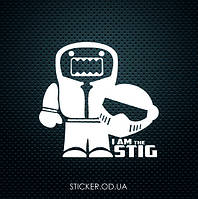 Наклейка на авто I am the Stig