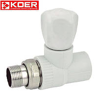 Вентиль радиаторный 20x1/2 прямой PPR K0165.PRO