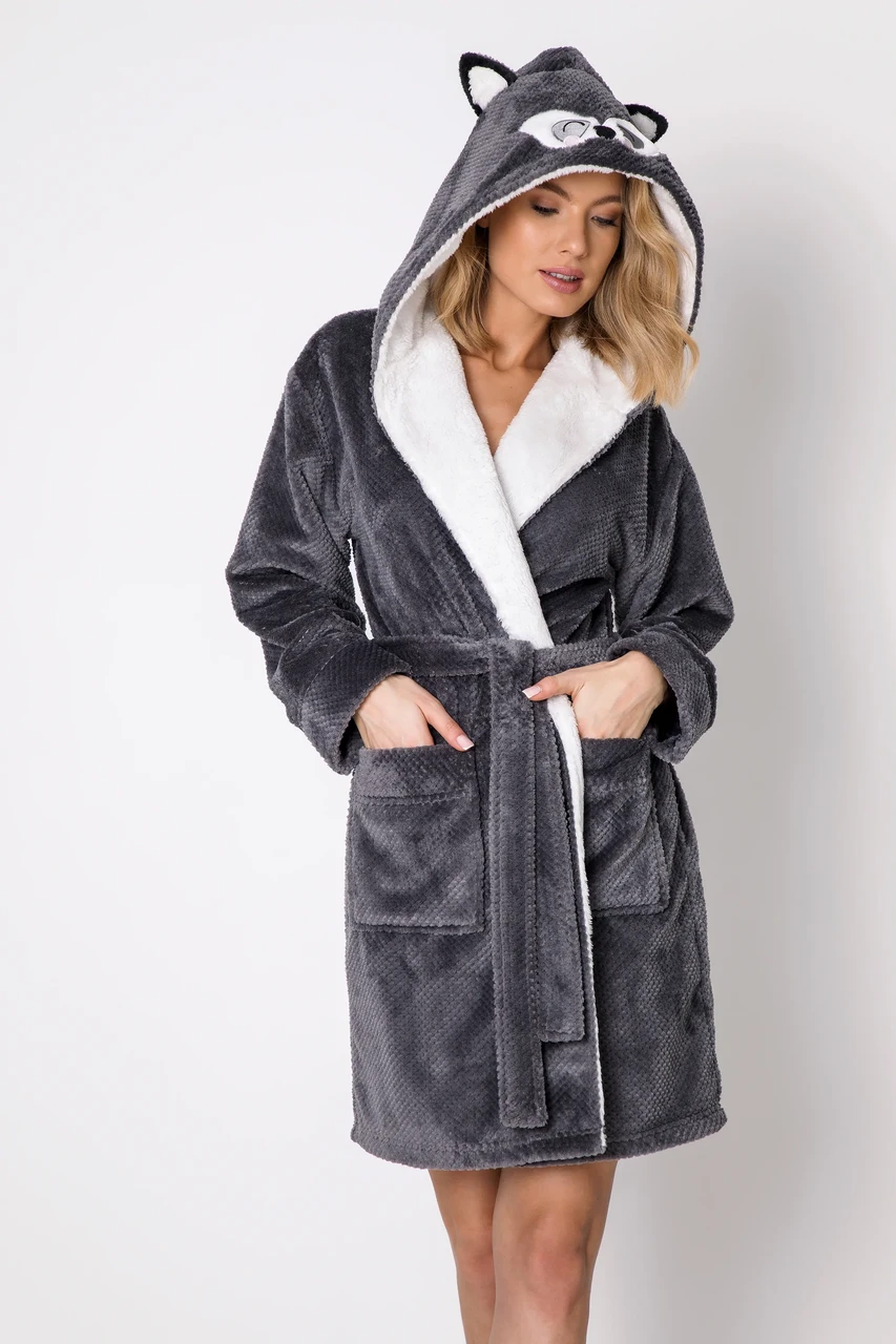 Жіночий халат з вушками ARUELLE ROXY bathrobe S