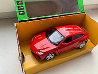 Машинка инерционная Автопром 1;32 Метал Модель 3201 красная 12*6 Audi R8 свет.звук