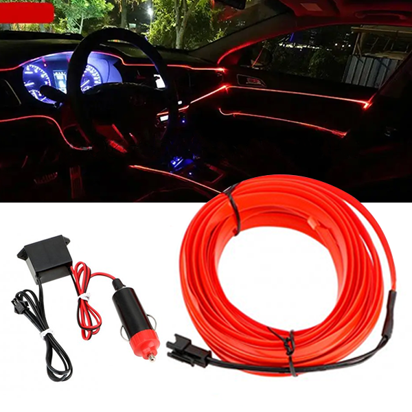 Підсвітка для салону автомобіля CAR Cold Light Line EL-1302-5 м Red