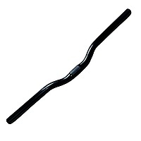 Кермо метал 25.4/520 мм із вигином чорний