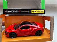 Металлическая Машинка инерционная Автопром 1:43 Модель 67346 Красная 11*6 Honda Acura NSX