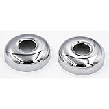 Накладка декоративна чашка змішувача для ванни хромована 70 мм діаметр, 25 мм глибина, отвір 3/4", фото 2